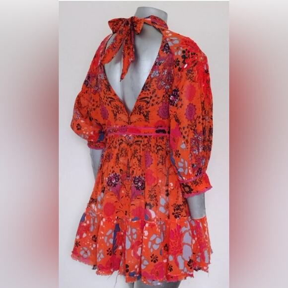 FREE PEOPLE frayed hem open back dress - Picture 8 of 8